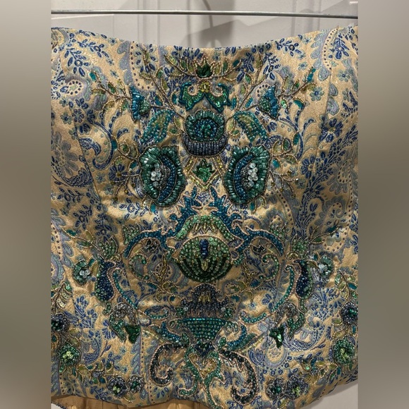 reem acra beaded top Corset Sz 8 - Picture 4 of 5